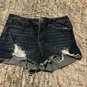 Denim shorts size 8